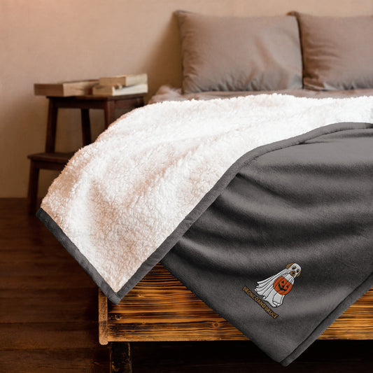 Bronco and BOOs Sherpa Blanket