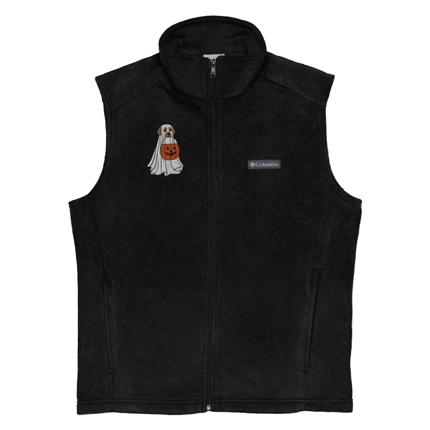Bronco and BOOs Embroidered Columbia Fleece Vest